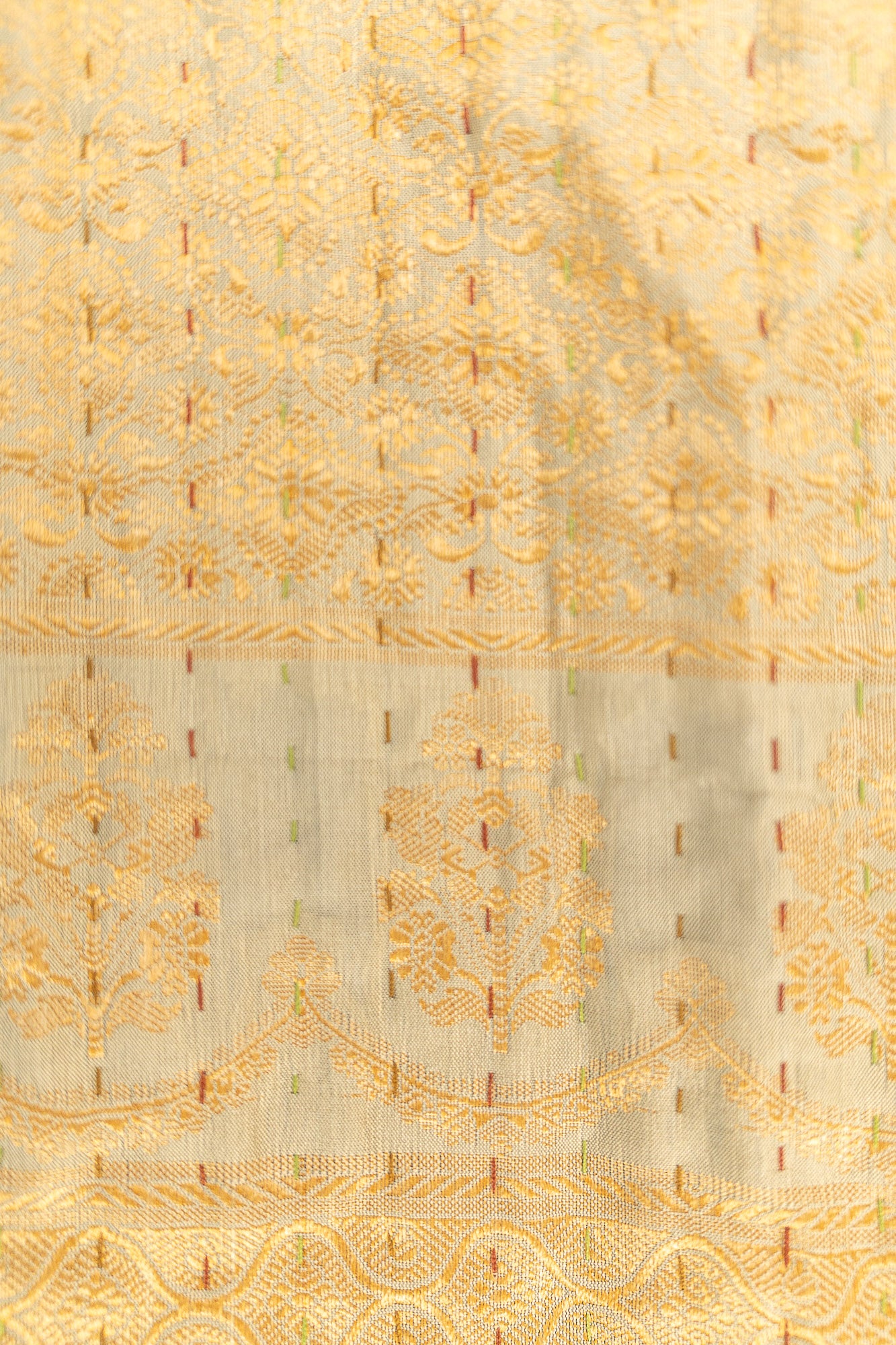 Citrus Silk Blend Kantha Throw