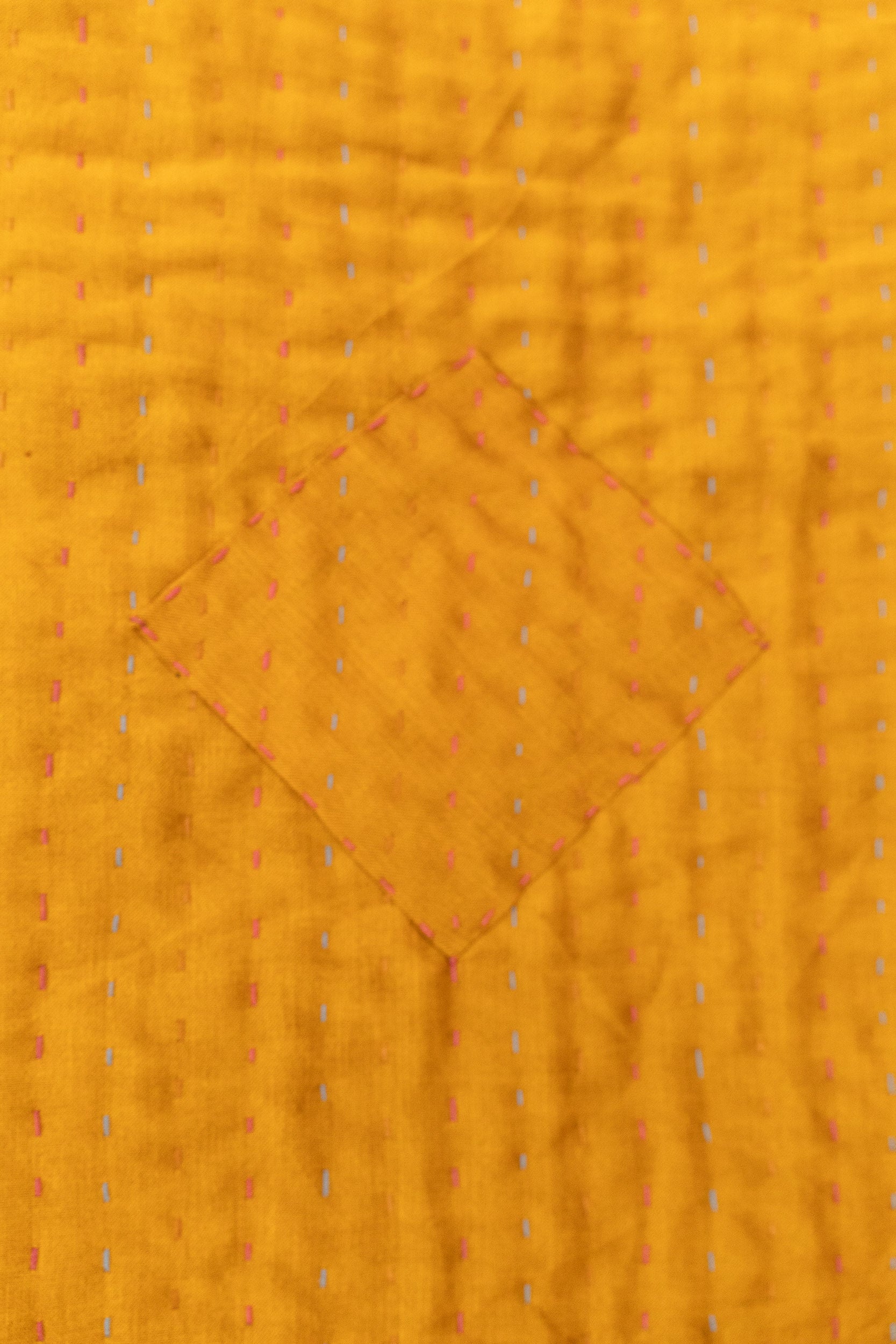 Clear Silk Blend Kantha Throw