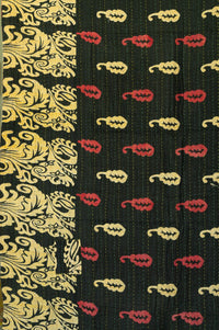Clover Kantha Throw Blanket