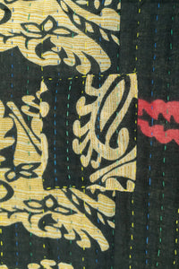 Clover Kantha Throw Blanket