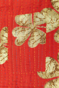 Clover Kantha Throw Blanket