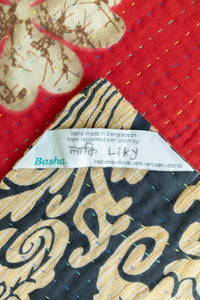 Clover Kantha Throw Blanket