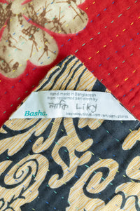 Clover Kantha Throw Blanket