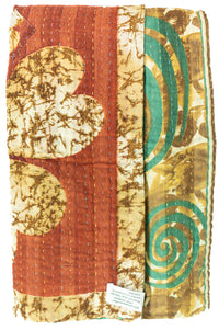 Clover Kantha Throw Blanket
