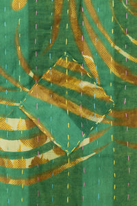 Clover Kantha Throw Blanket