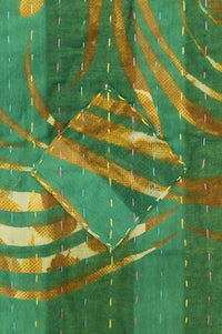 Clover Kantha Throw Blanket