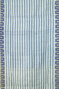 Coastal Silk Blend Kantha Throw Blanket