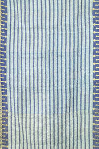 Coastal Silk Blend Kantha Throw Blanket
