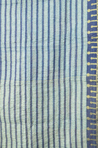 Coastal Silk Blend Kantha Throw Blanket