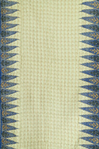 Coastal Silk Blend Kantha Throw Blanket