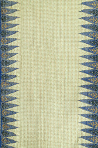 Coastal Silk Blend Kantha Throw Blanket