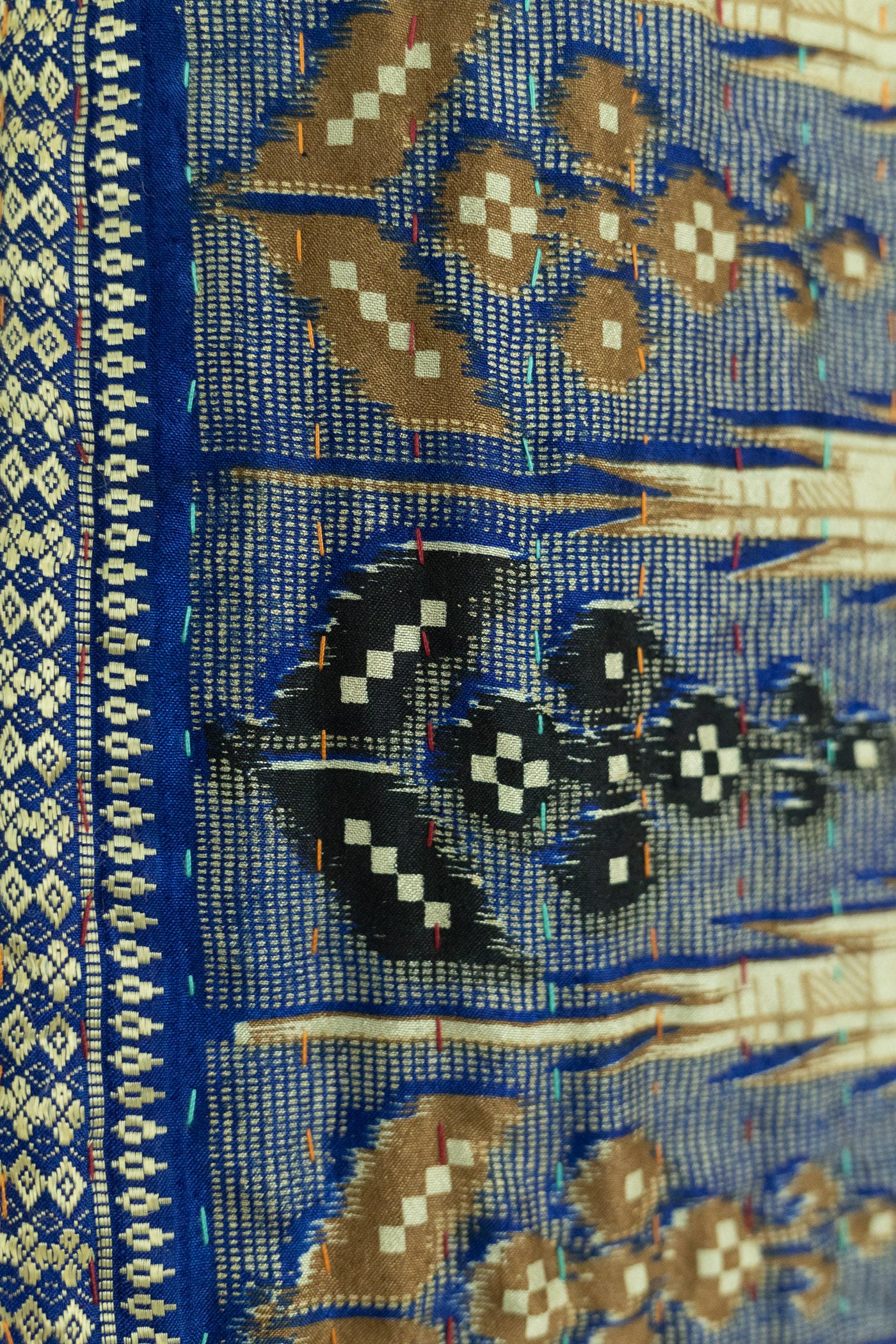 Coastal Silk Blend Kantha Throw Blanket