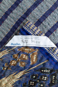 Coastal Silk Blend Kantha Throw Blanket