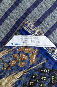 Coastal Silk Blend Kantha Throw Blanket