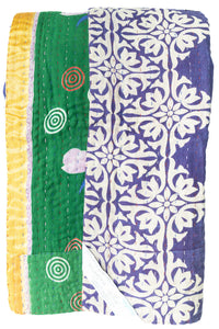 Kantha Throw Bed Quilt