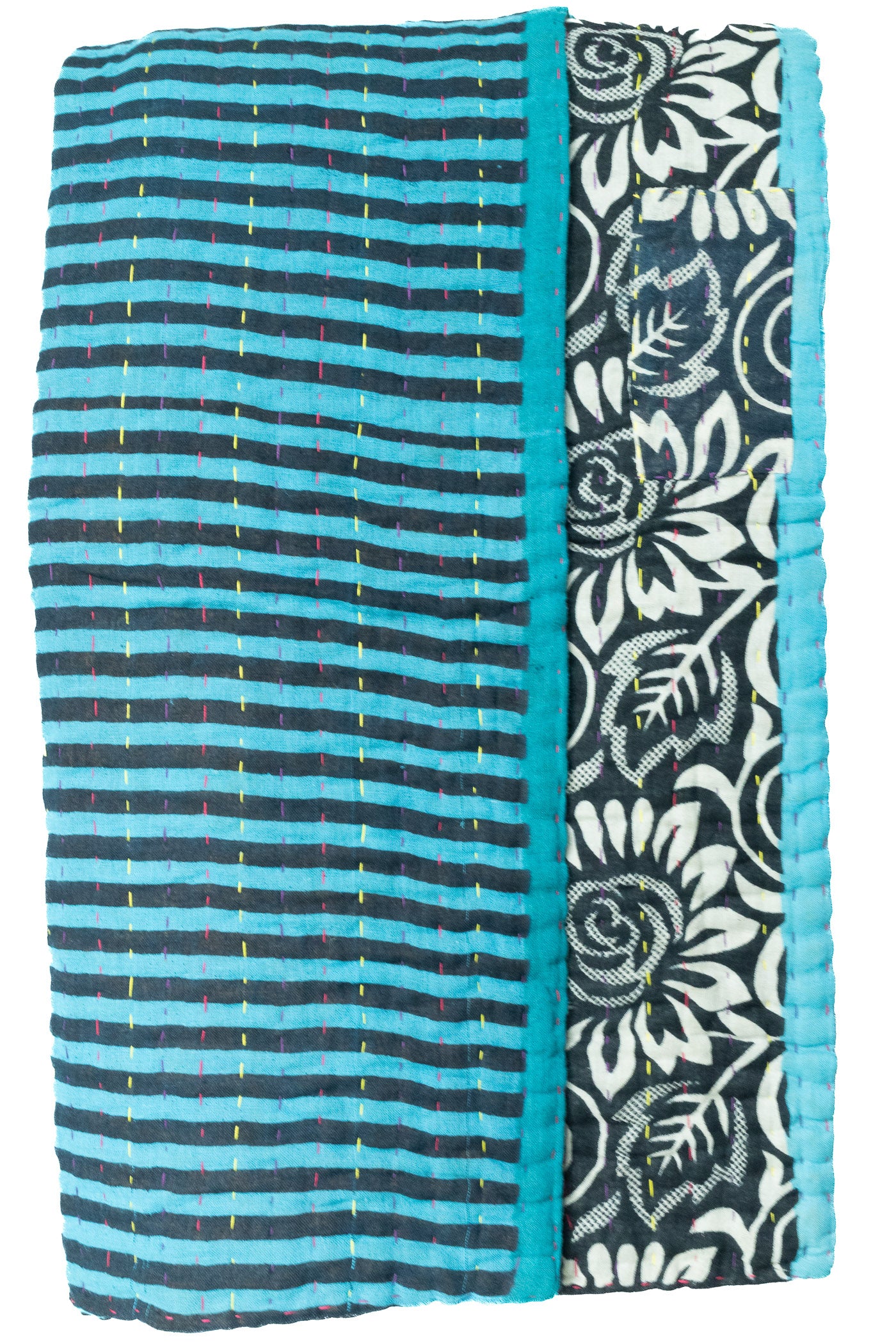 Compassion Kantha Throw Blanket