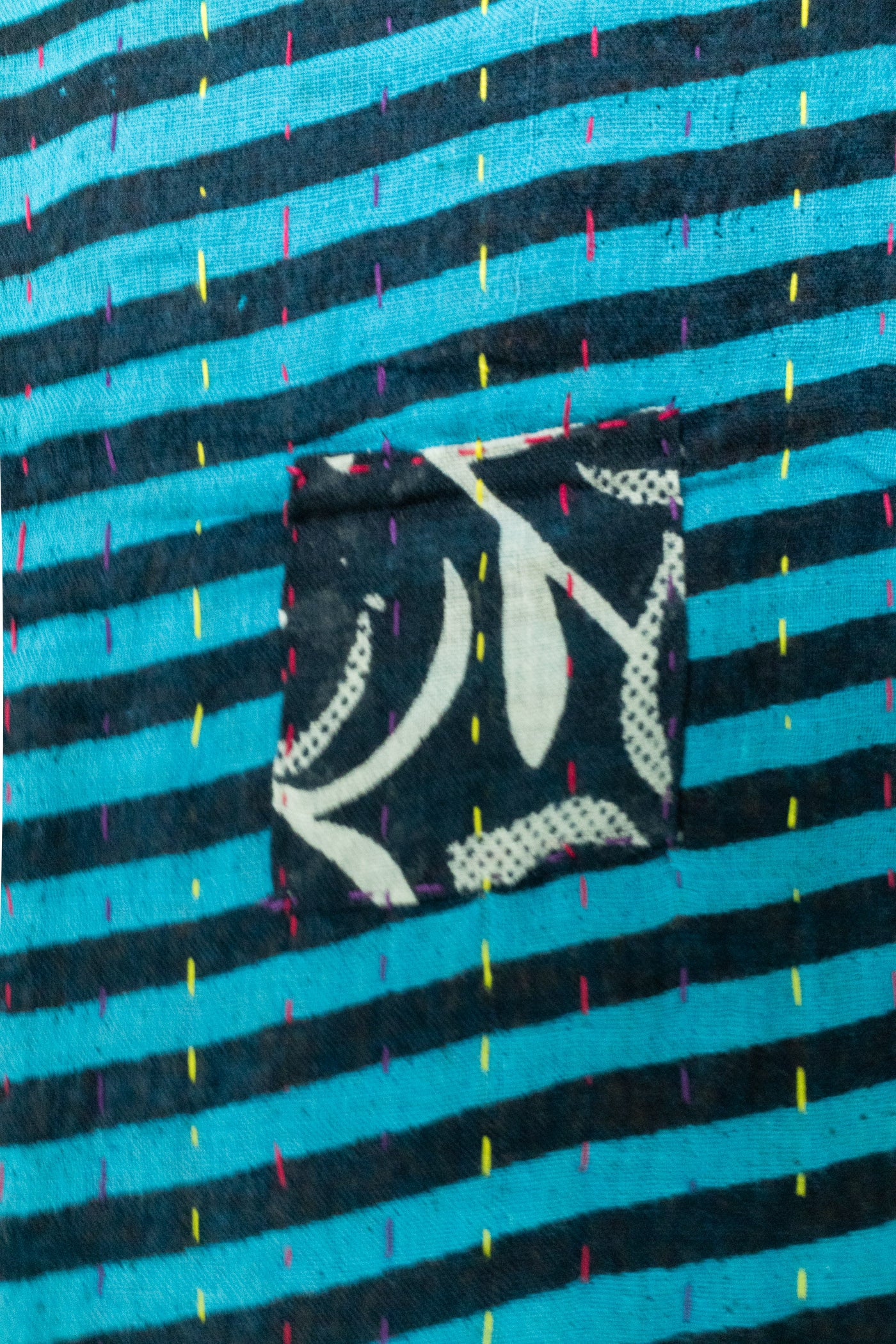 Compassion Kantha Throw Blanket