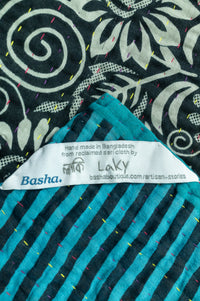 Compassion Kantha Throw Blanket