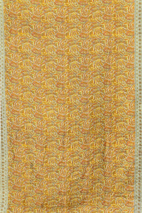 Cornucopia Silk Blend Kantha Throw Blanket