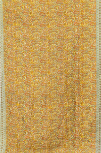 Cornucopia Silk Blend Kantha Throw Blanket