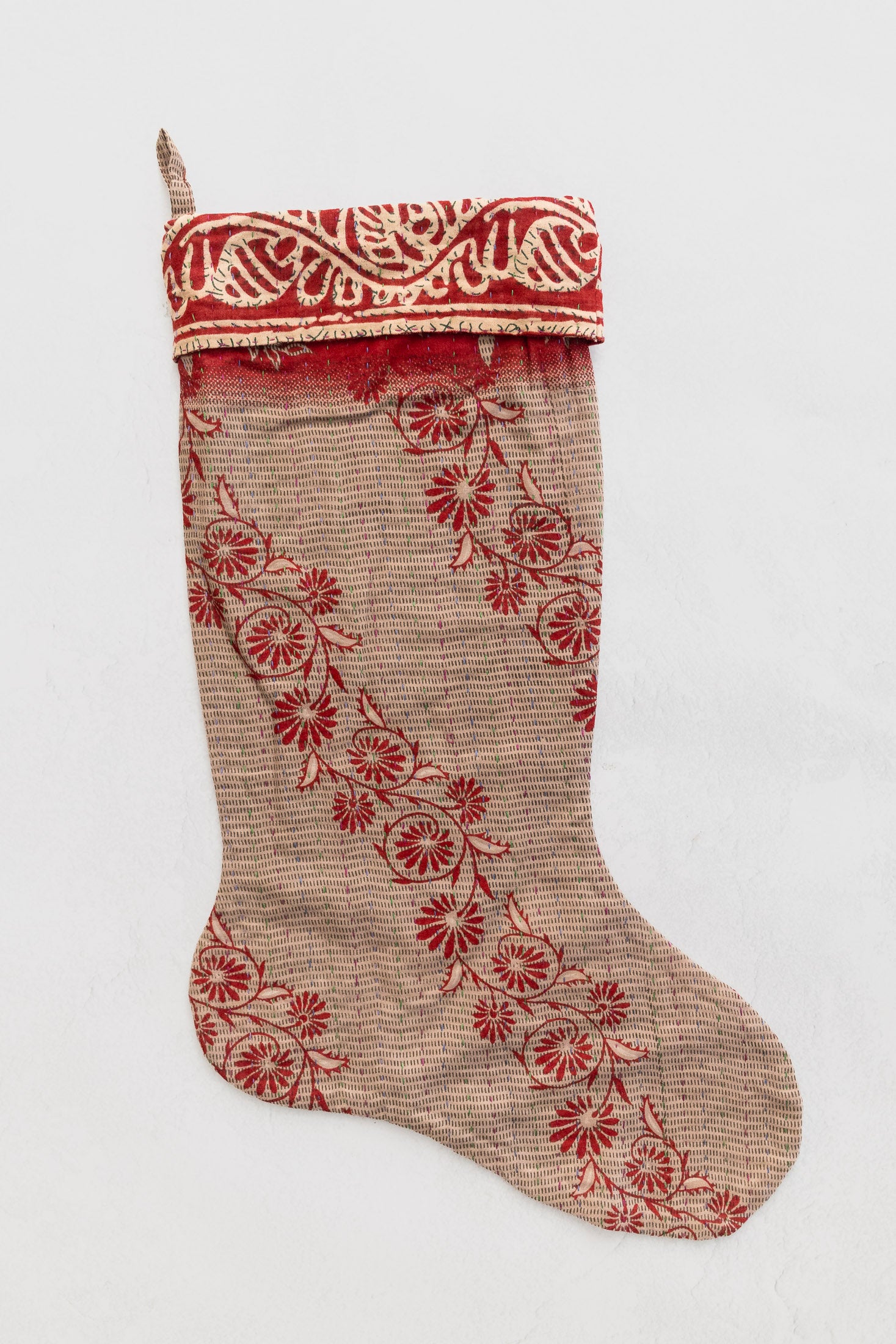dignify Kantha Cotton Christmas Stocking No. 1