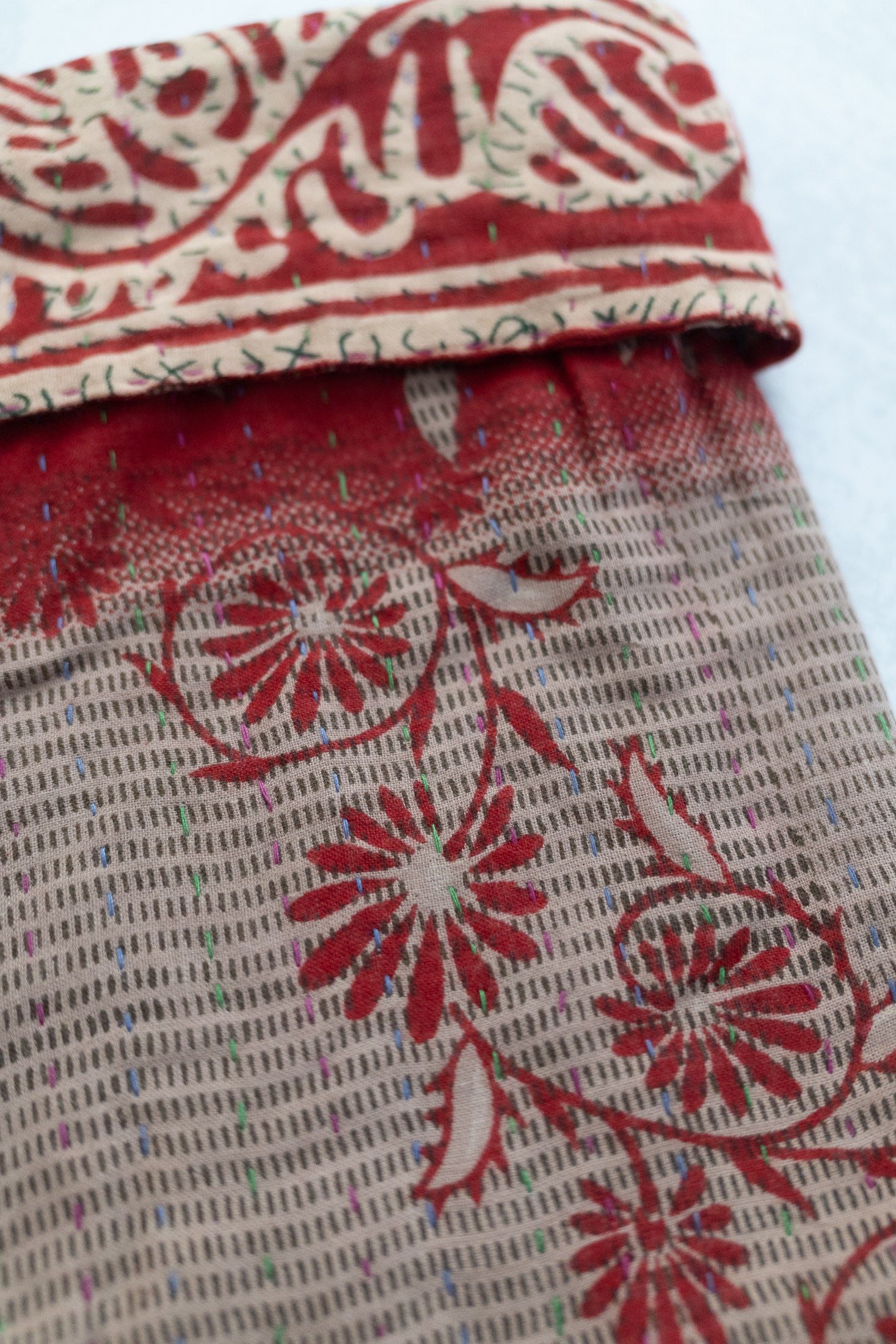 Kantha Holiday Stocking — Cotton No. 1