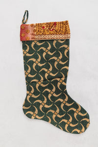 dignify Kantha Cotton Christmas Stocking No. 11