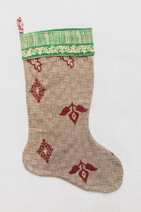 dignify Kantha Cotton Christmas Stocking No. 13