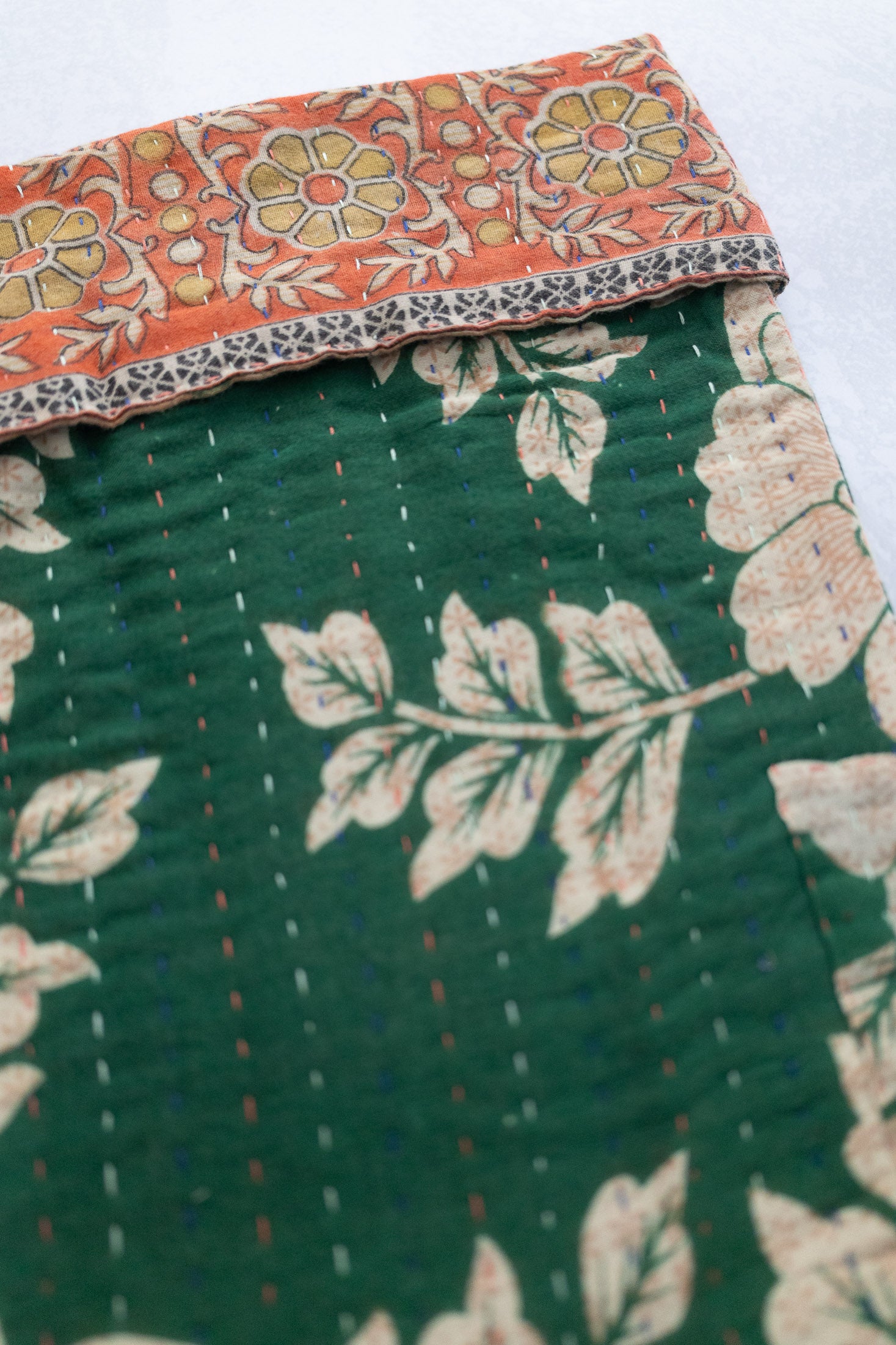 Kantha Holiday Stocking — Cotton No. 14