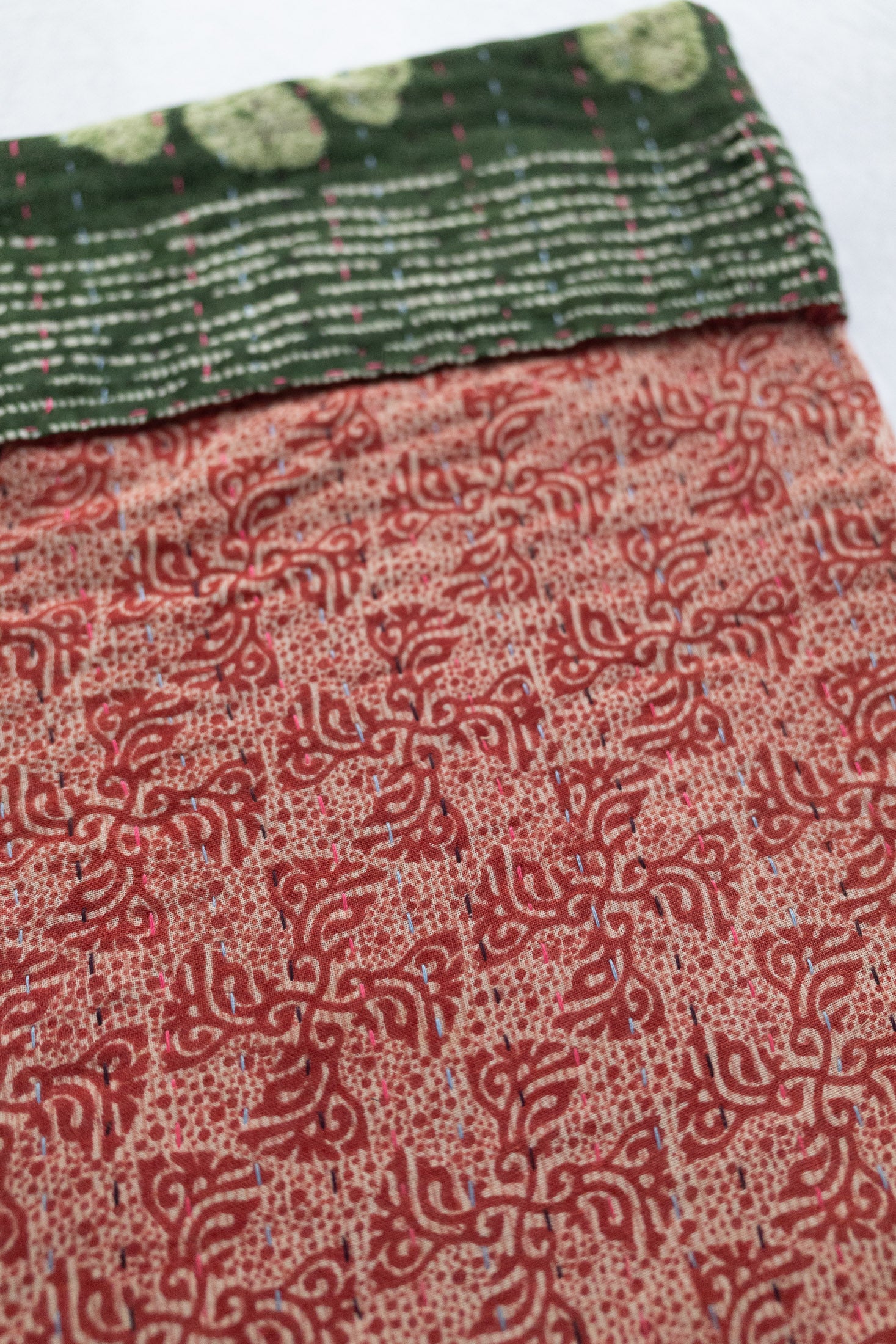 Kantha Holiday Stocking — Cotton No. 16