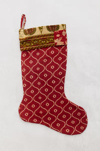dignify Kantha Cotton Christmas Stocking No. 17