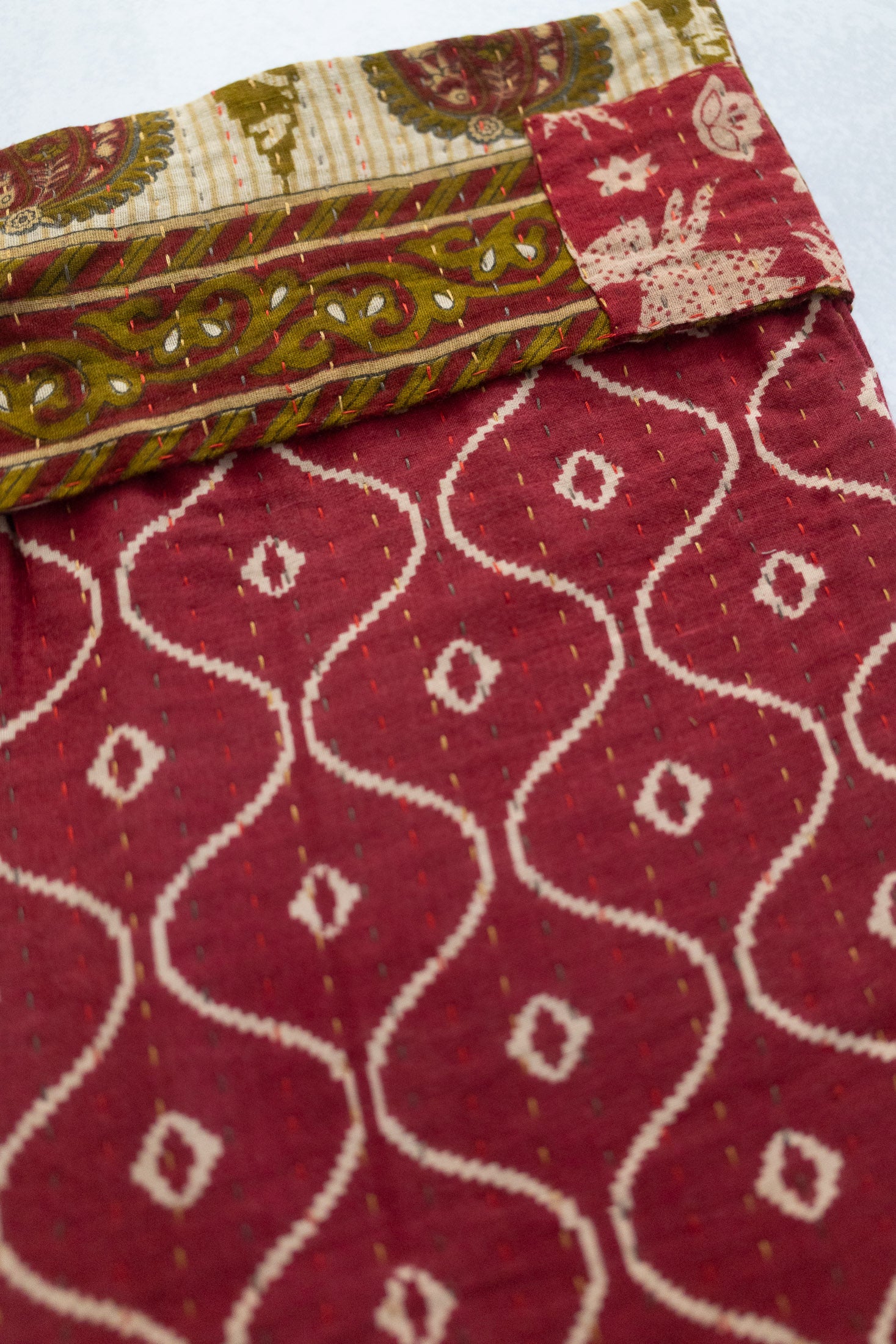 Kantha Holiday Stocking — Cotton No. 17