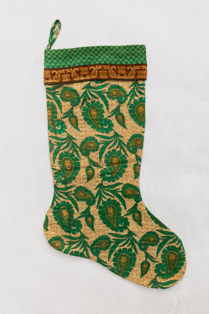 dignify Kantha Cotton Christmas Stocking No. 18