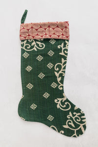dignify Kantha Cotton Christmas Stocking No. 21