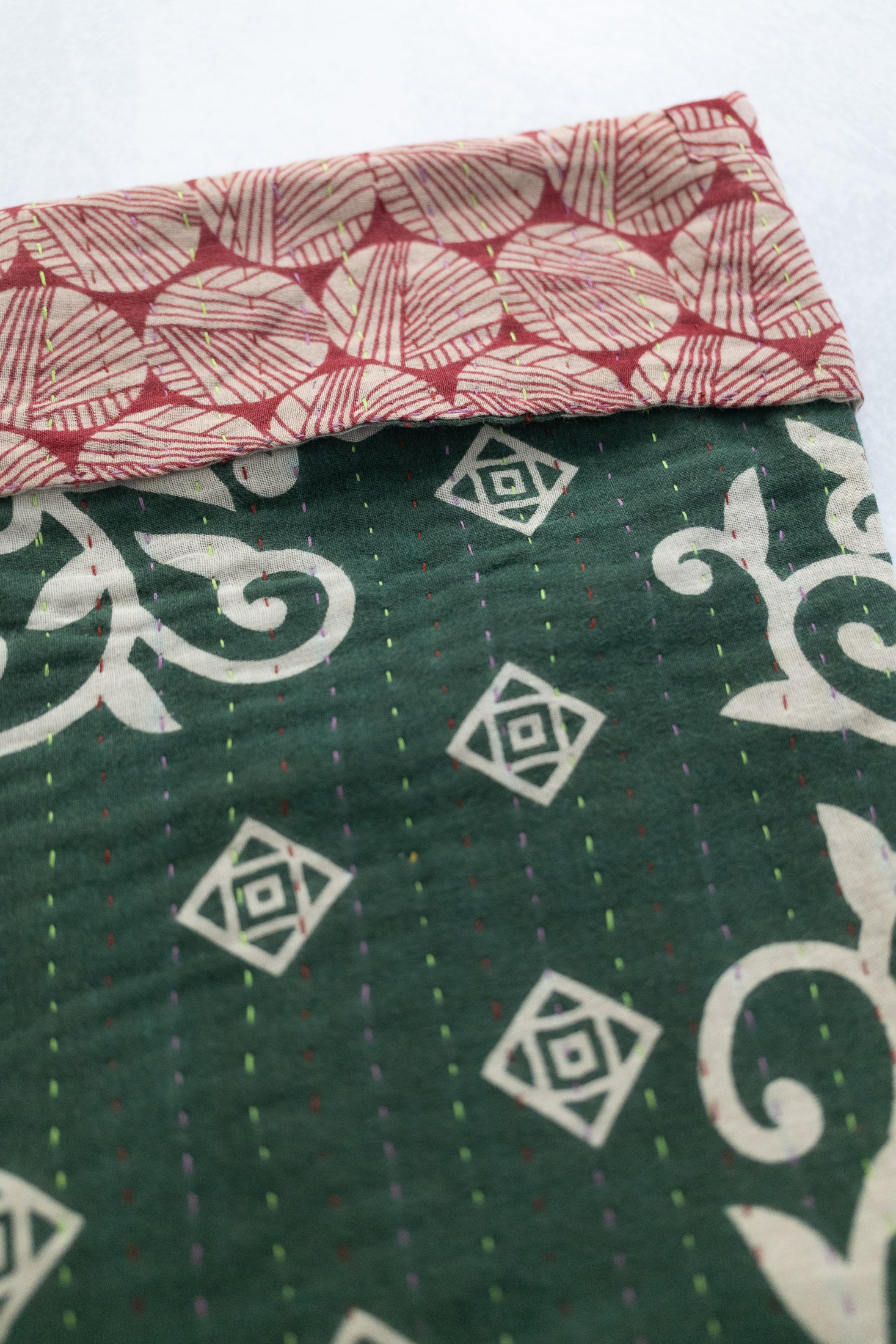 Kantha Holiday Stocking — Cotton No. 21