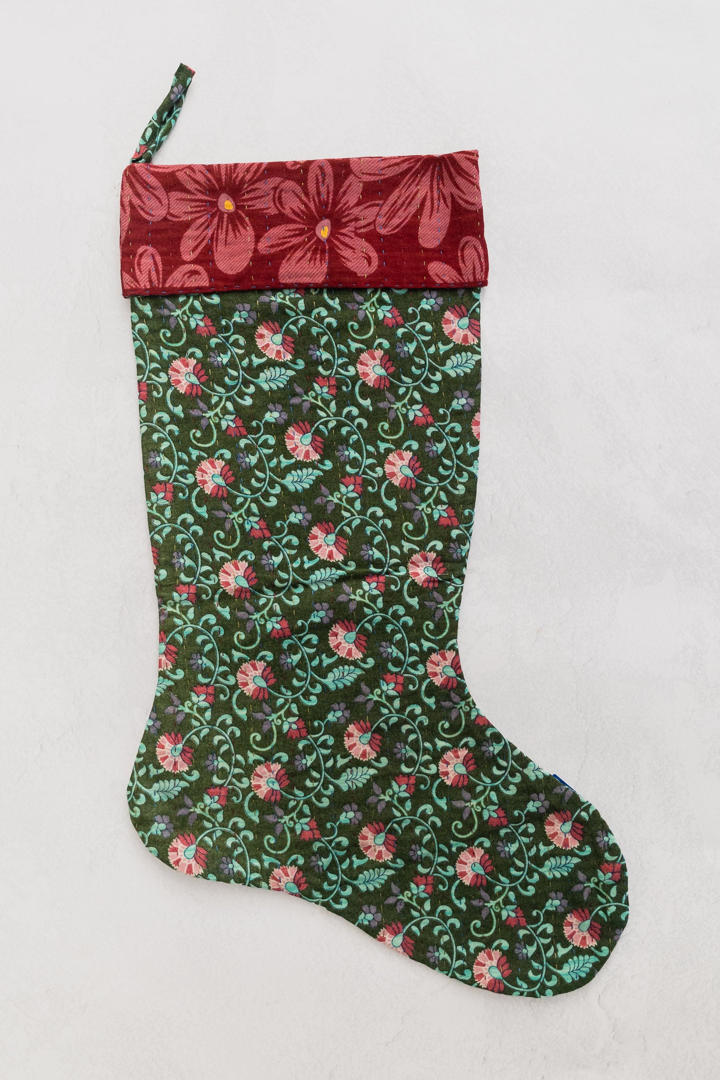 dignify Kantha Cotton Christmas Stocking No. 23