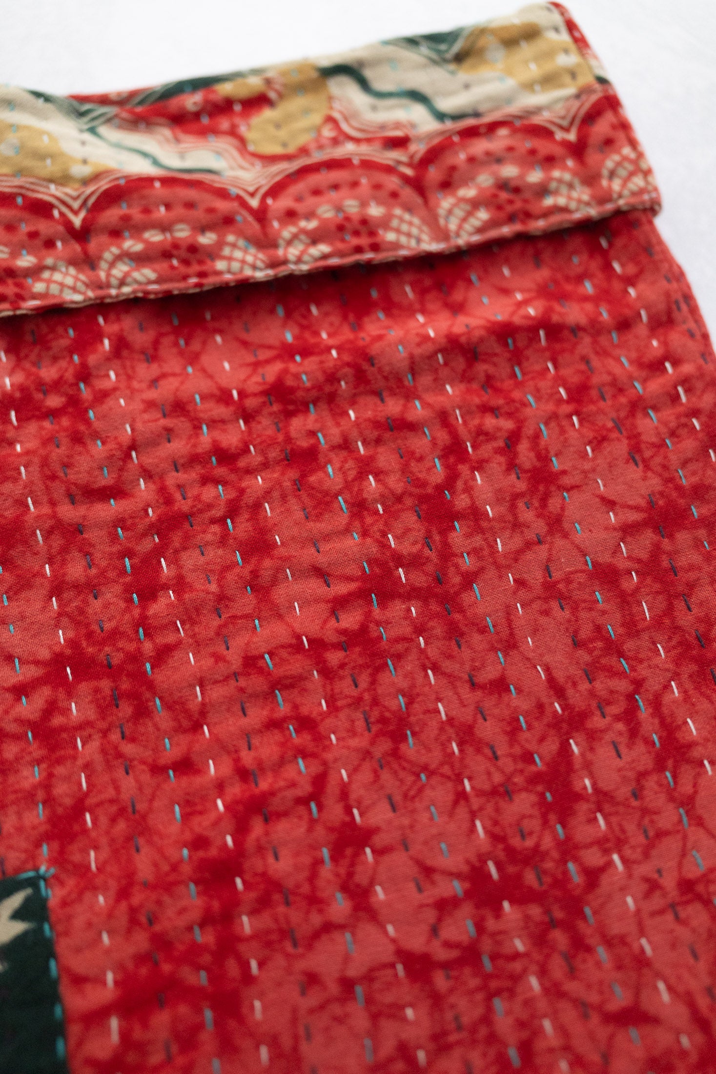 Kantha Holiday Stocking — Cotton No. 25