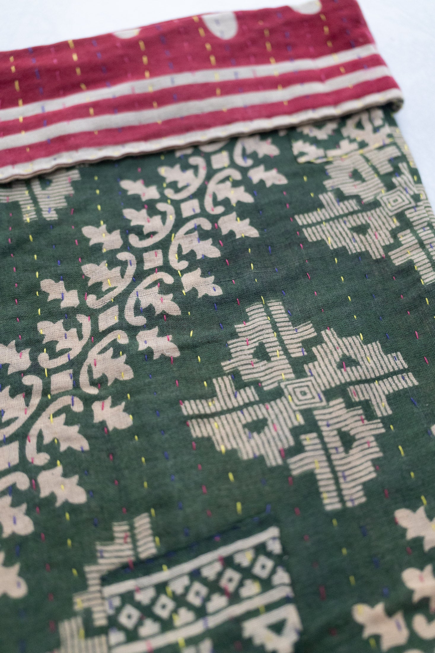 Kantha Holiday Stocking — Cotton No. 26