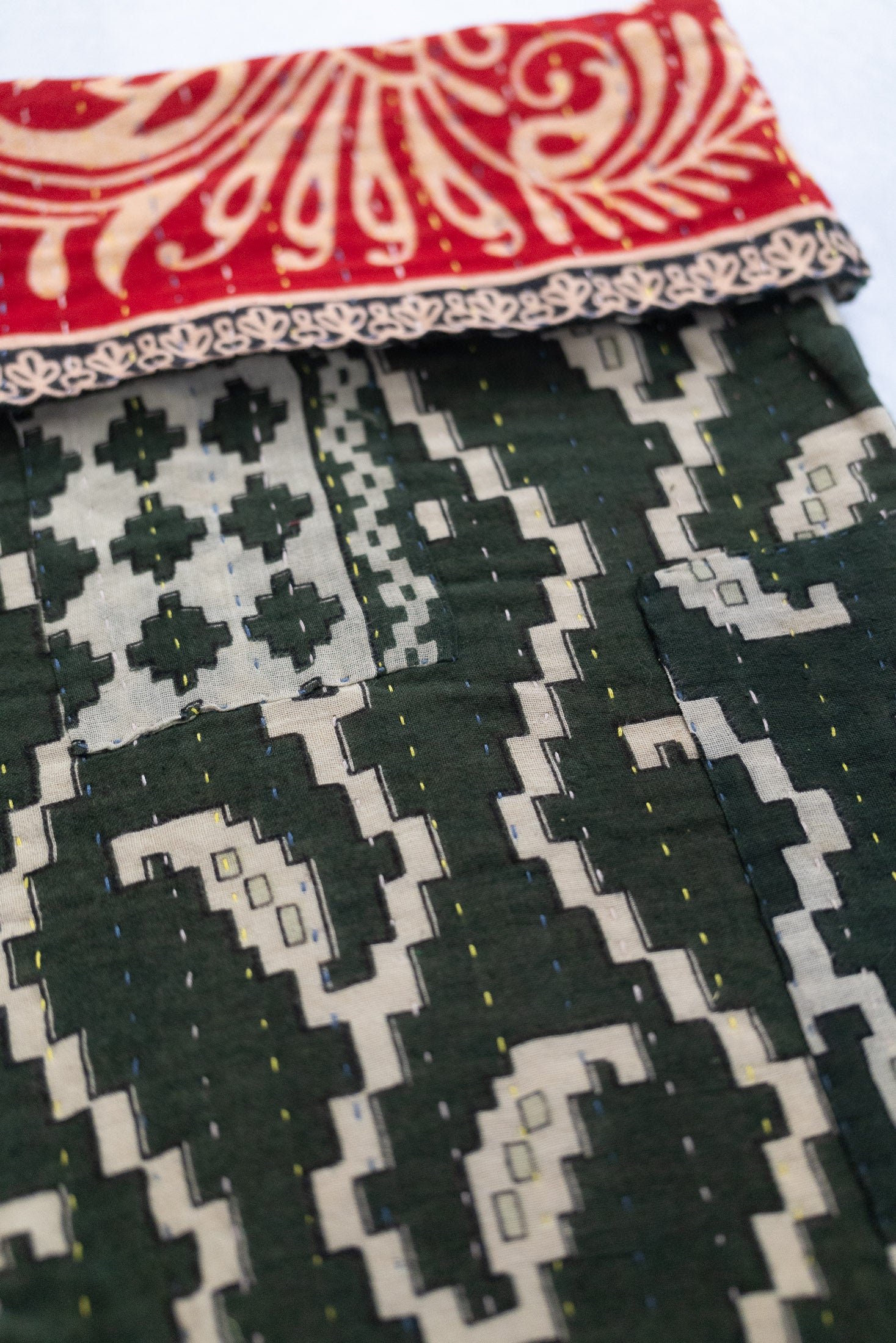 Kantha Holiday Stocking — Cotton No. 27