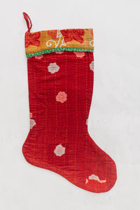 dignify Kantha Cotton Christmas Stocking No. 29