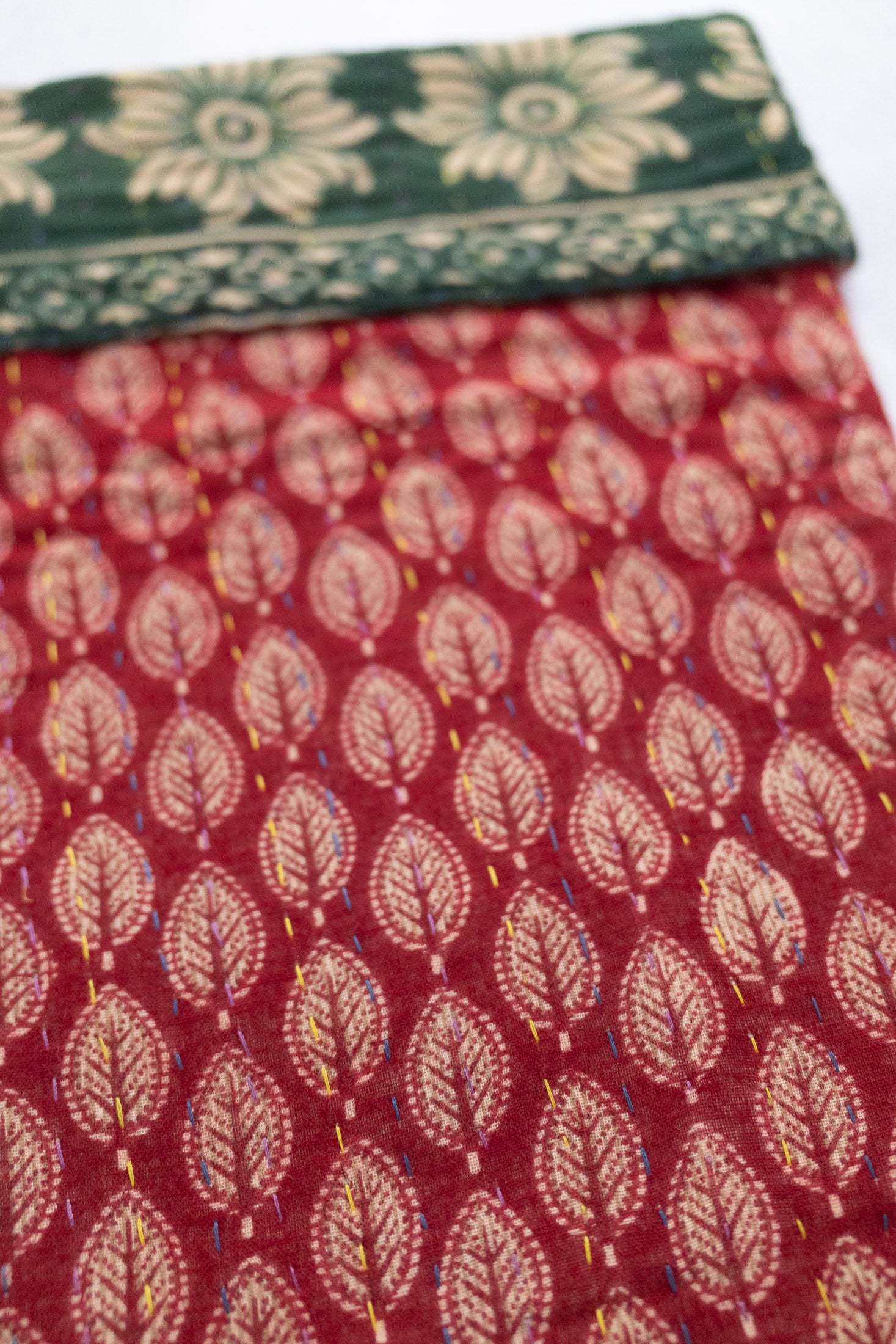 Kantha Holiday Stocking — Cotton No. 30