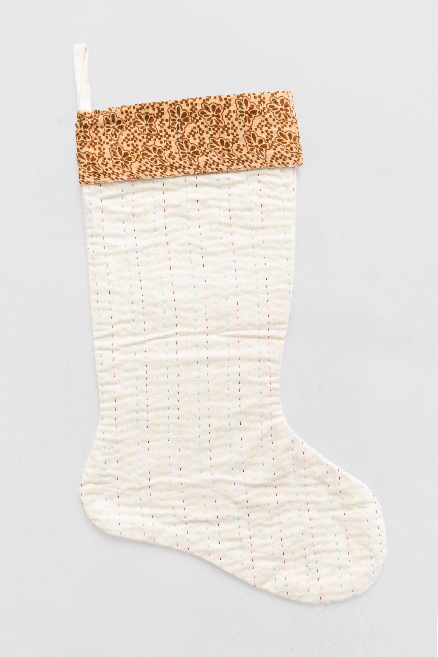 dignify Kantha Cotton Christmas Stocking No. 33