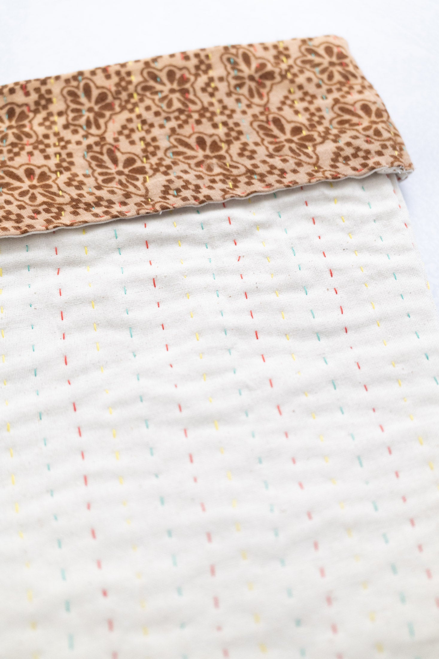 Kantha Holiday Stocking — Cotton No. 33