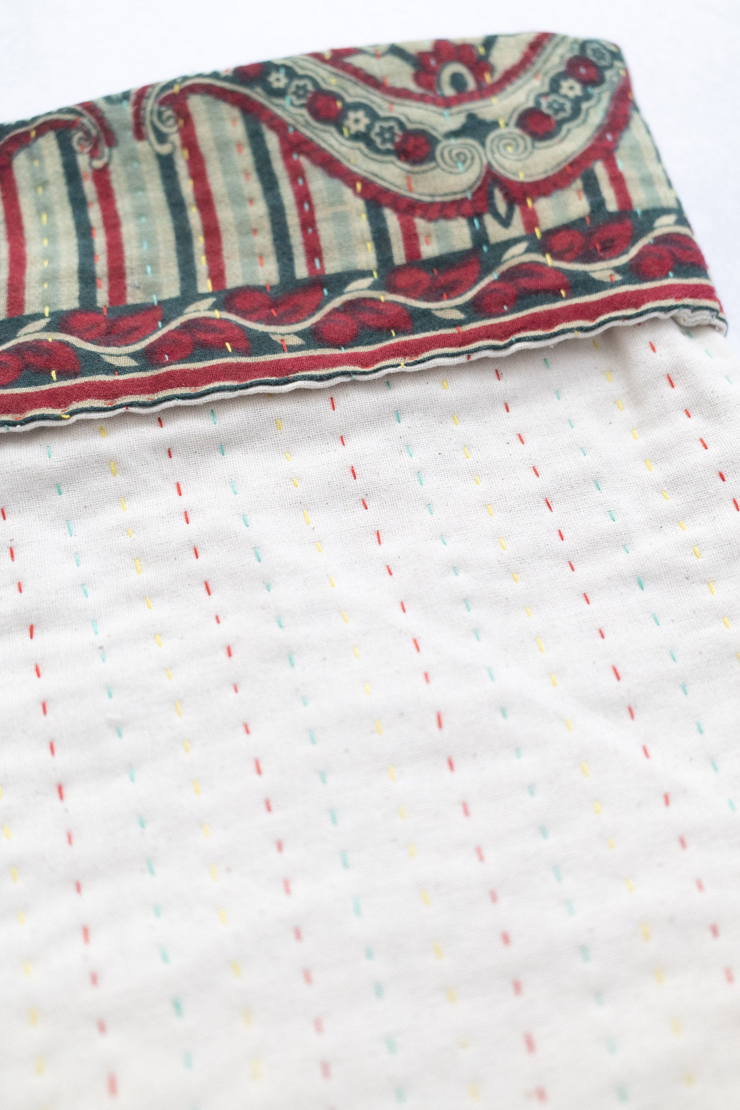 Kantha Holiday Stocking — Cotton No. 34