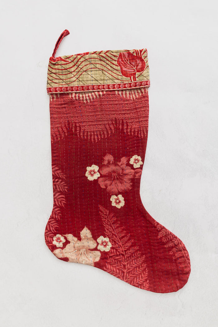 dignify Kantha Cotton Christmas Stocking No. 6