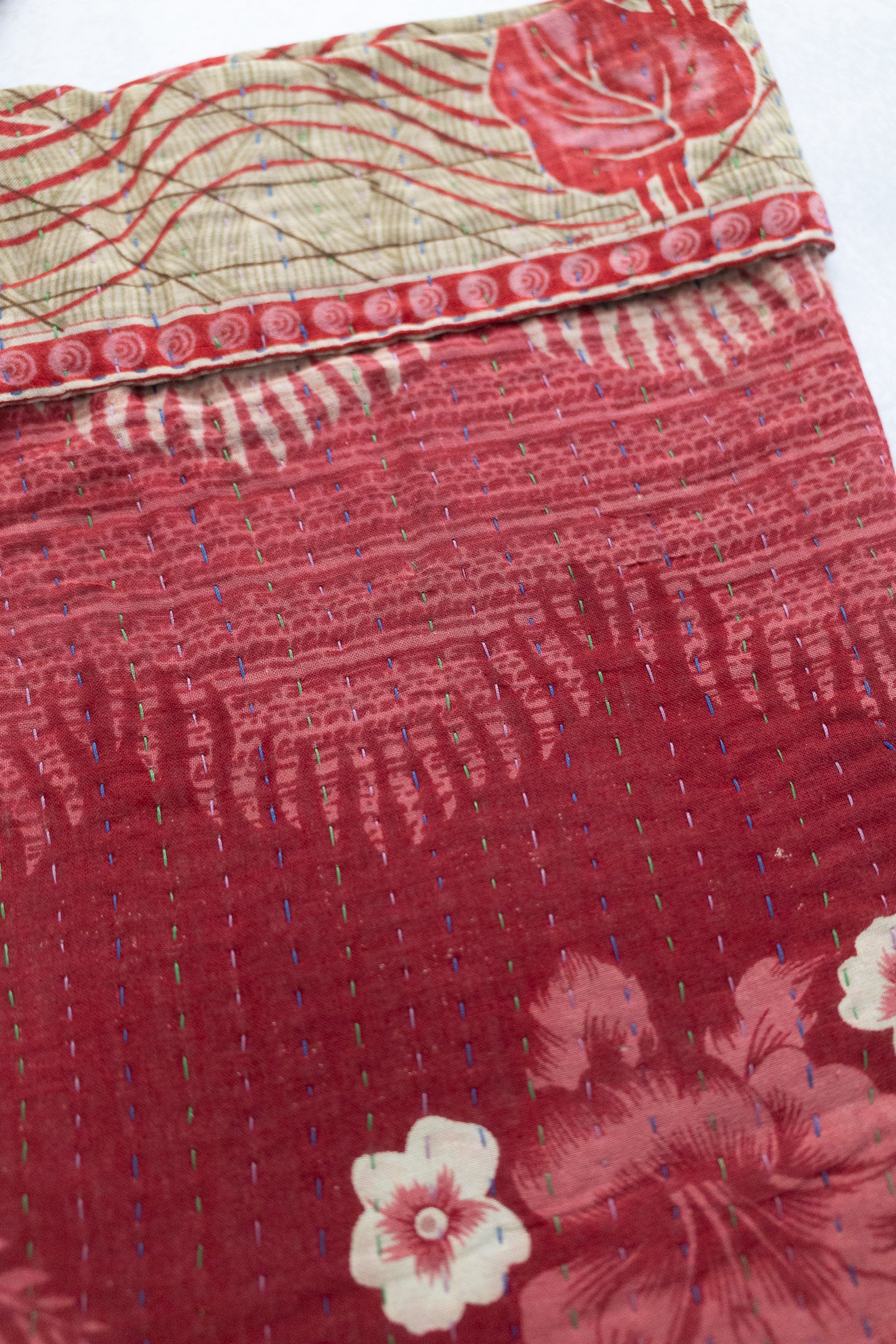 Kantha Holiday Stocking — Cotton No. 6