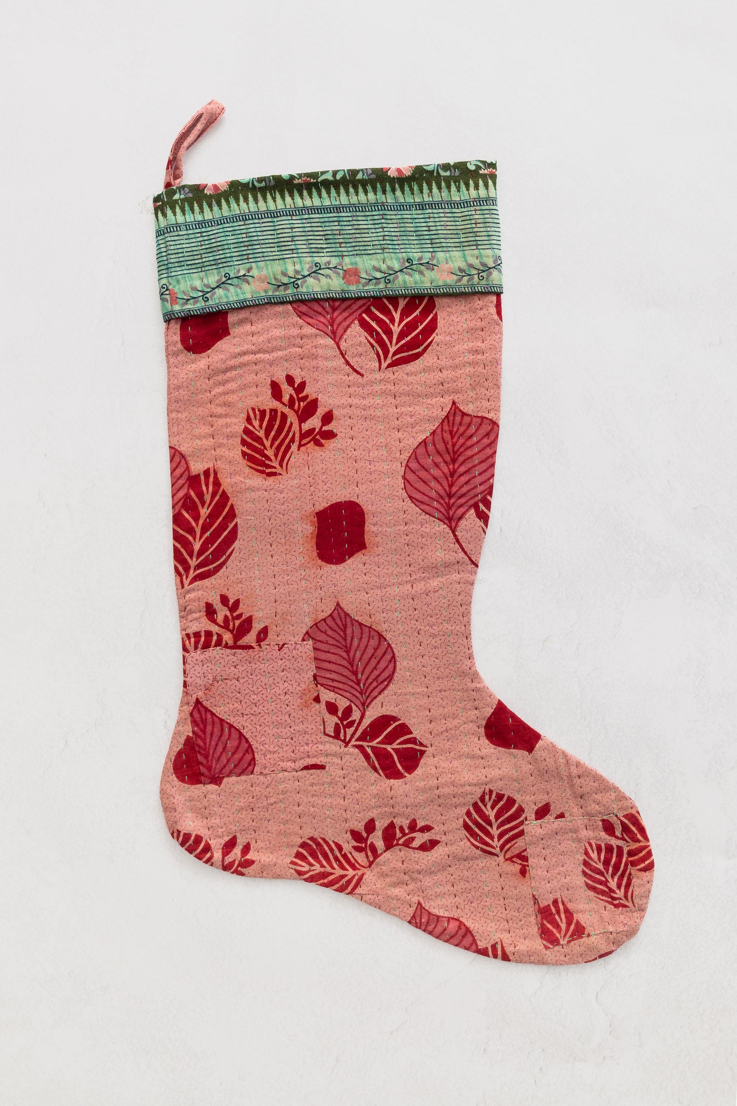 dignify Kantha Cotton Christmas Stocking No. 9