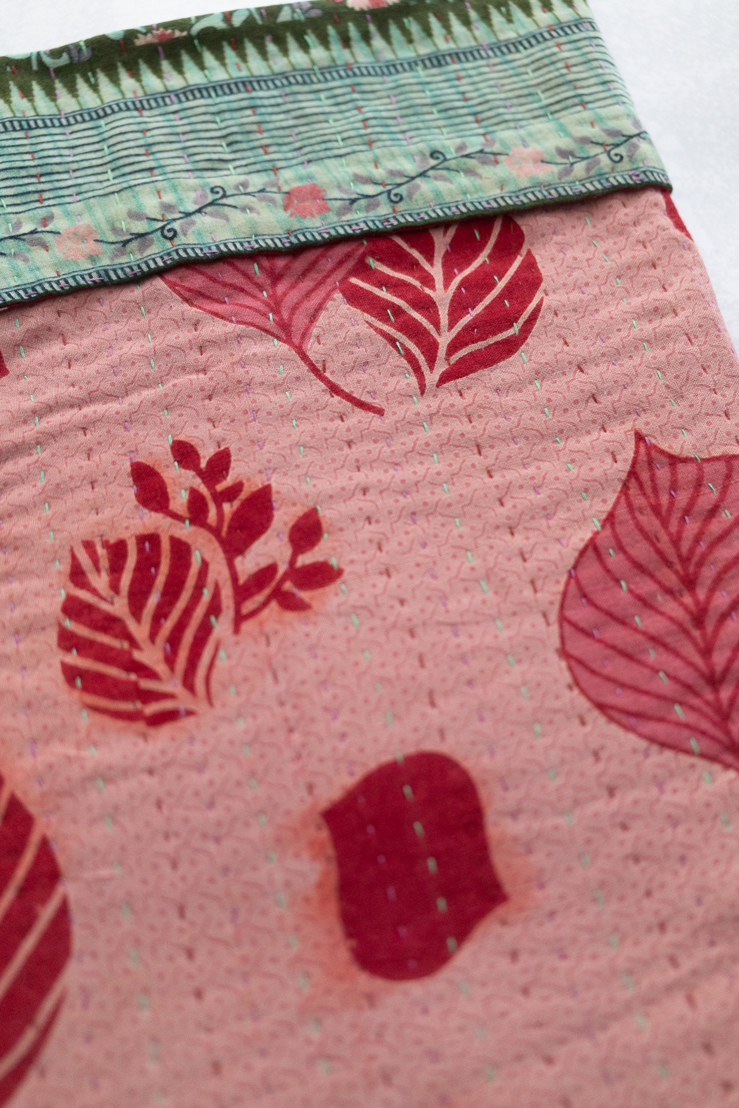 Kantha Holiday Stocking — Cotton No. 9