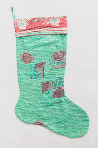 dignify Kantha Cotton Christmas Stocking No. 35