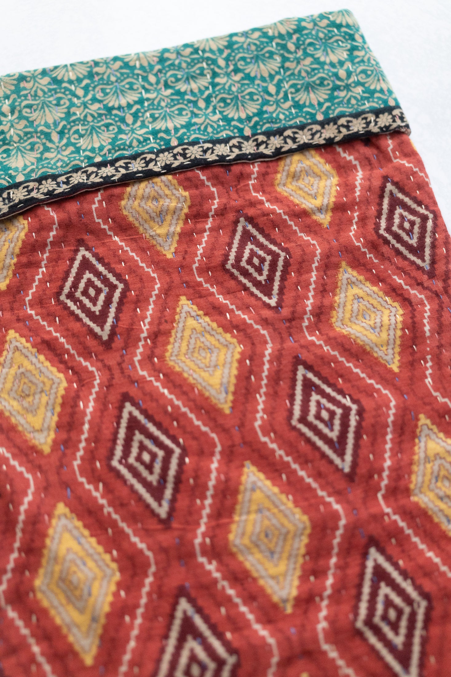 Kantha Holiday Stocking — Cotton No. 38